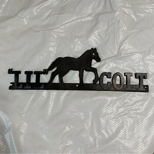 Black Horse Lil Colt Plastic Faux Cast Iron Wall Decor